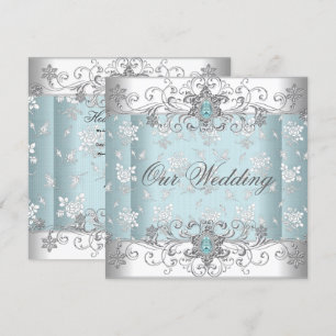 Blue Wedding Invitation