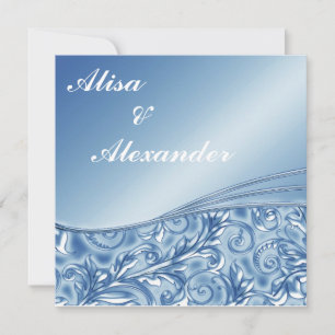 Blue Wedding invitations Announcements