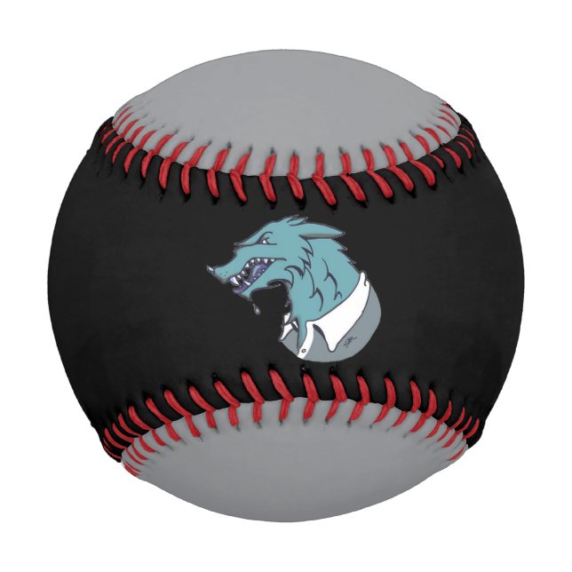 Blue Werewolf black and grey baseball (Front)
