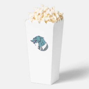 Blue Werewolf white popcorn boxes