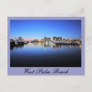 Blue West Palm Beach Postcard