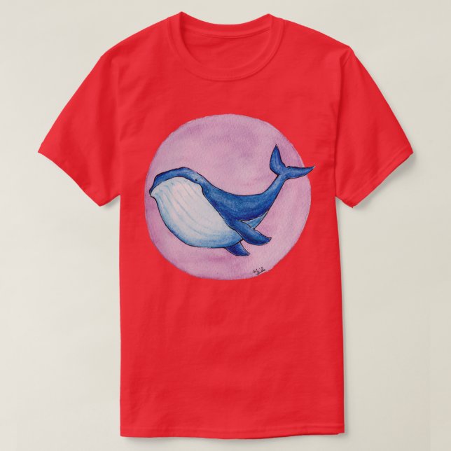 Blue Whale 50 1 T-Shirt (Design Front)