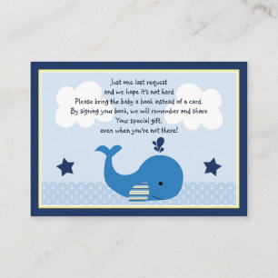 Blue Whale Book Request Card
