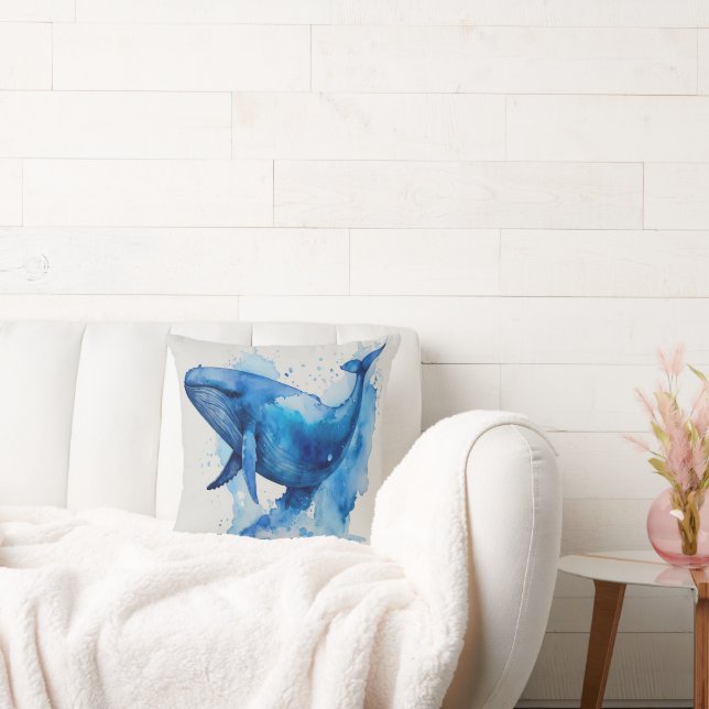 Blue Whale Cushion (Couch)