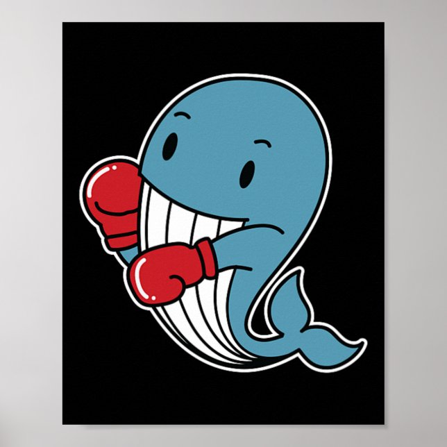 Blue Whale Does Boxing  Poster (Front)