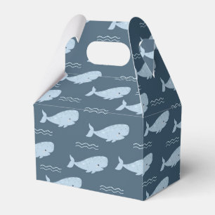 Blue whale favour box