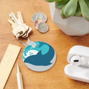 Blue Whale Key Ring
