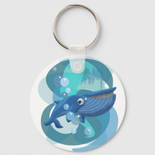 Blue Whale Key Ring