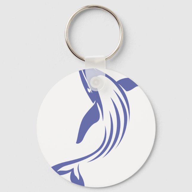 Blue Whale Key Ring (Front)