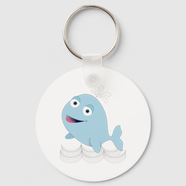 Blue Whale Key Ring (Front)