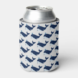 Blue Whale, Nautical Can Cooler