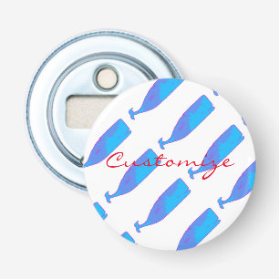 blue whale pod on any colour bottle opener