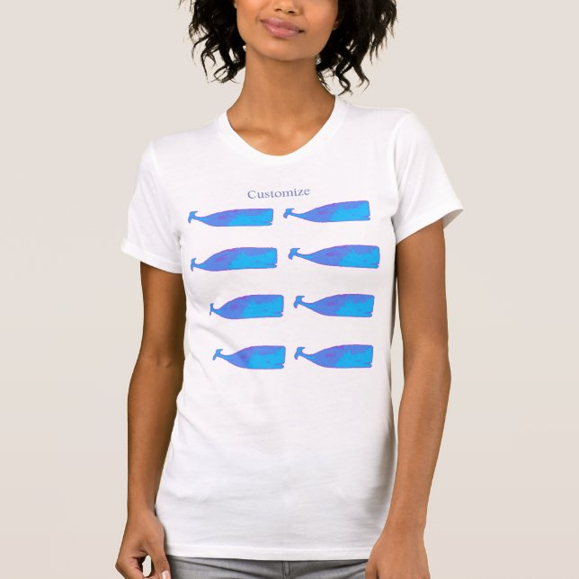 Blue whale pod T-Shirt (Front)