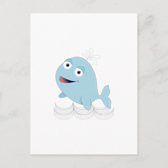 Blue Whale Postcard (Front)
