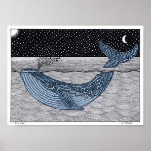 Blue Whale Poster