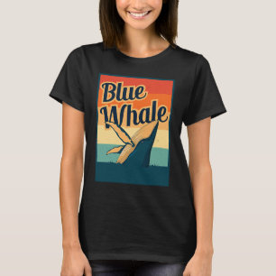 Blue Whale Sea Diving Maritime Waves Nature Protec T-Shirt