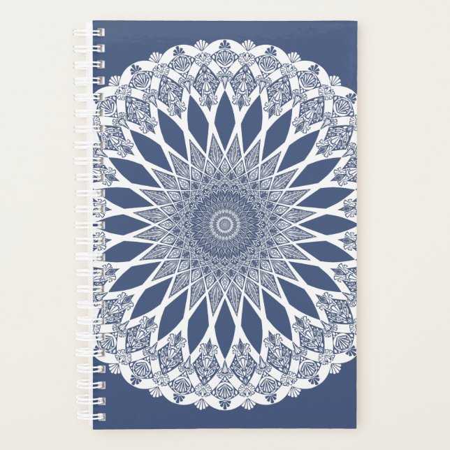 Blue Whale Shark Tristyns Mandala Planner (Front)
