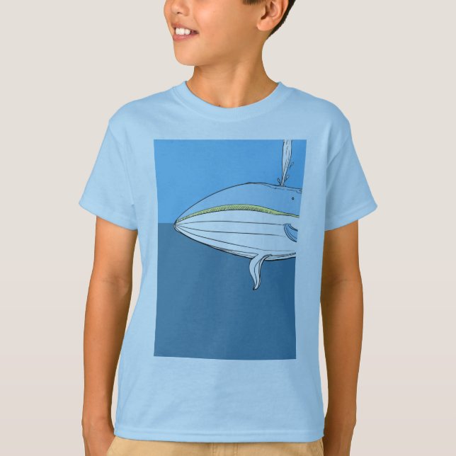blue whale T-Shirt (Front)