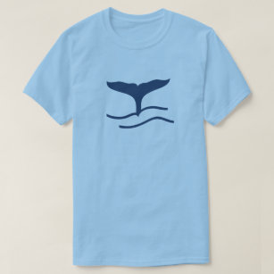 Blue Whale tail silhouette T-Shirt