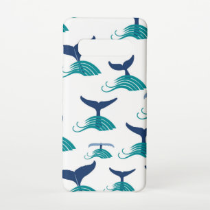 Blue Whale Tail Waves Sea Animal Ocean Marine Samsung Galaxy Case
