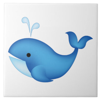 Blue whale tile