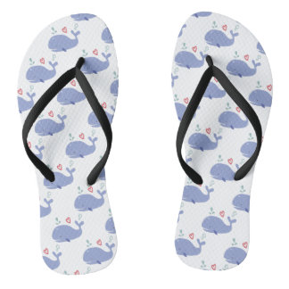 blue whale tong flip flops