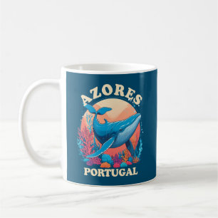 Blue Whale Watching in Azores Coffee Mug