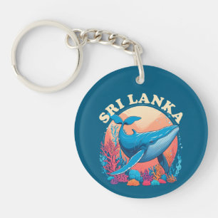 Blue whale watching in Sri Lanka Key Ring