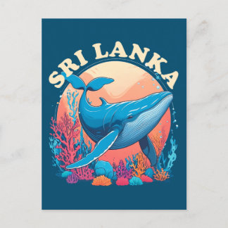 Blue whale watching in Sri Lanka Postcard