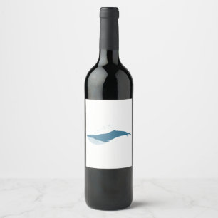 Blue Whale Wine Label