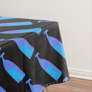 blue whales on any colour tablecloth