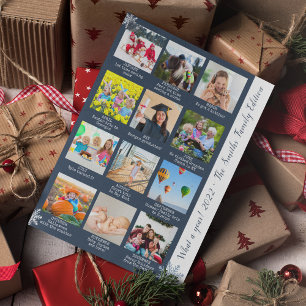 Blue What A Year Review 12 Photo Collage