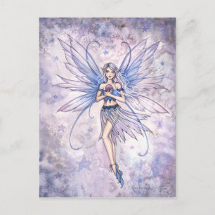 Blue Whisper Fairy Postcard