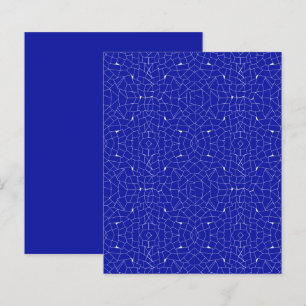Blue White Abstract Mosaic Scrapbook Paper