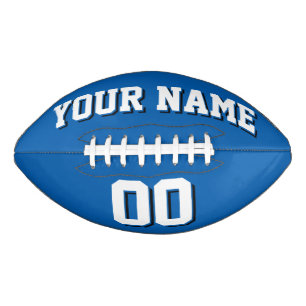 BLUE WHITE AND BLACK Custom Football American Football