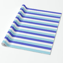 Blue, White and Pastel Blue Stripes
