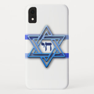 Blue White and The Star of David - iPhone 4 -Case XR Case