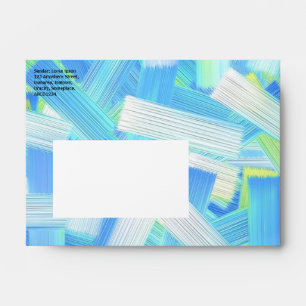 Blue White and Yellow Abstract Envelopes