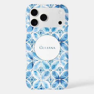 Blue White Batik Floral Name