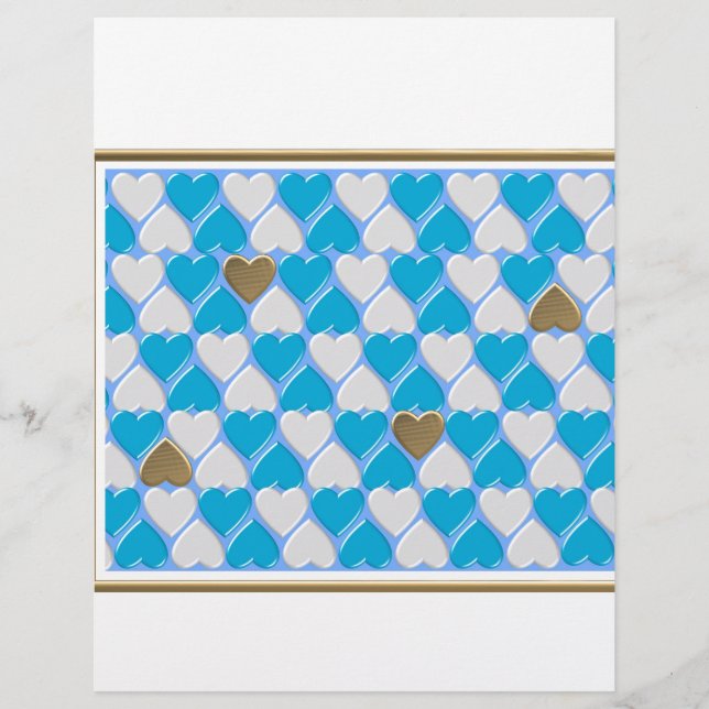 Blue, white Bavarian pattern. (Front)