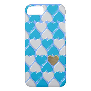 Blue, white Bavarian pattern. iPhone 8/7 Case