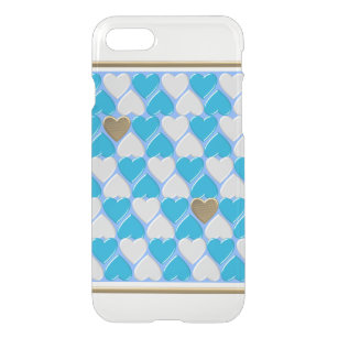 Blue, white Bavarian pattern. iPhone SE/8/7 Case