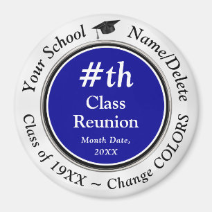 Blue, White, Black, Cheap, Class Reunion Favours, Magnet