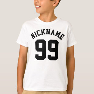 Blue White & Black Kids   Sports Jersey Design T-Shirt