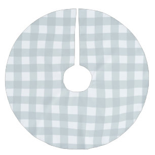 Blue & White Buffalo Check Tree Skirt