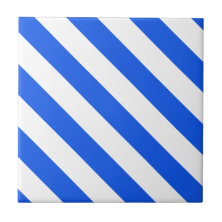 Blue White Ceramic Tile, Small (4.25" x 4.25") Tile
