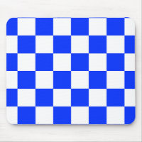 Blue White Chequered Check Pattern