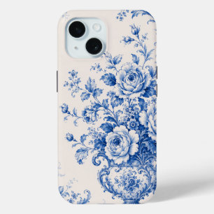 Blue White Chinoiserie Floral Urn Phone Case