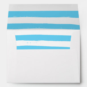 Blue & White Christmas Holiday 7x5 Envelope