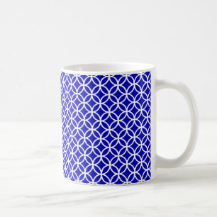 Blue White Circle of Life Coffee Mug